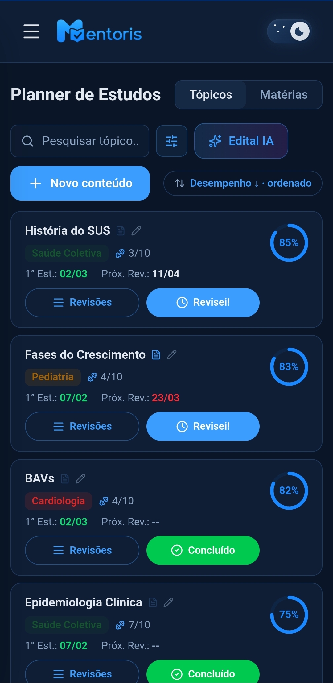 Planner de Estudos